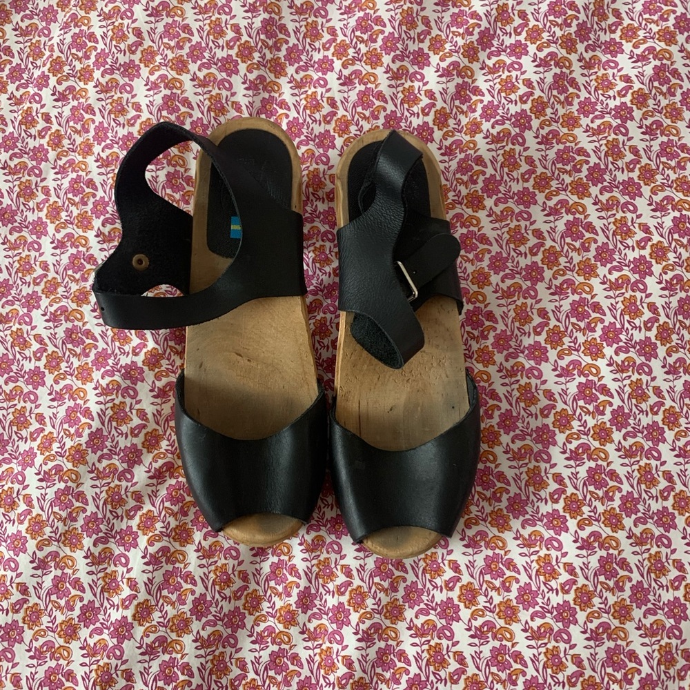 MIA open toe clogs
